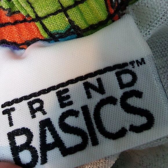 Vintage 90s Trend Basics Abstract Strokes Swim Shorts - Picture 7 of 7